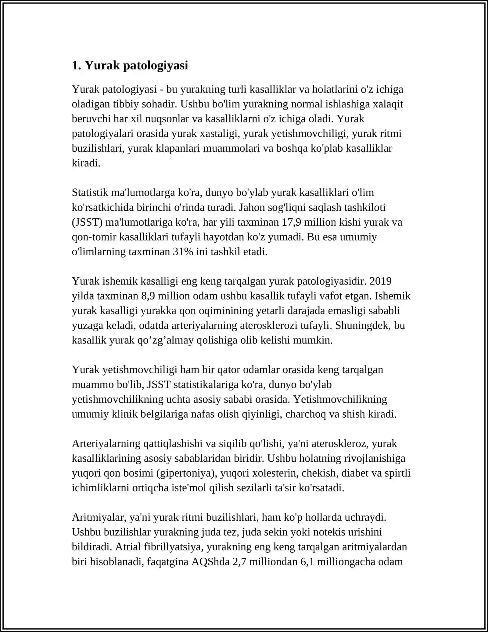 Yurak patologiyasi 4