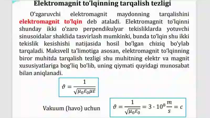 Elektromagnit maydon. Maksvell tenglamalari 4