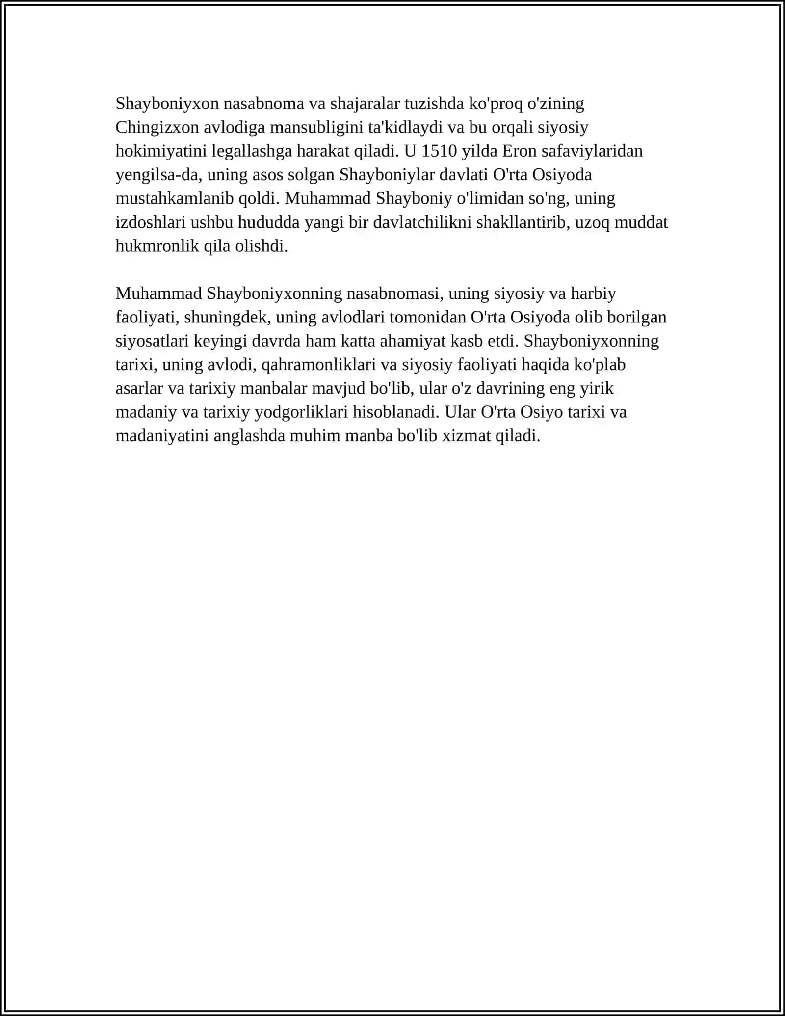 M.SHAYBONIY HAYOTI VA FAOLIYATI 4