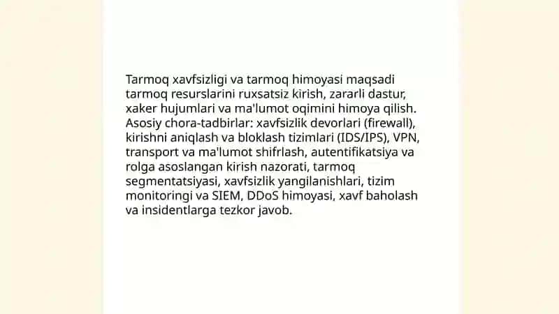 Kompyuter tizimlari xavfsizligi 4