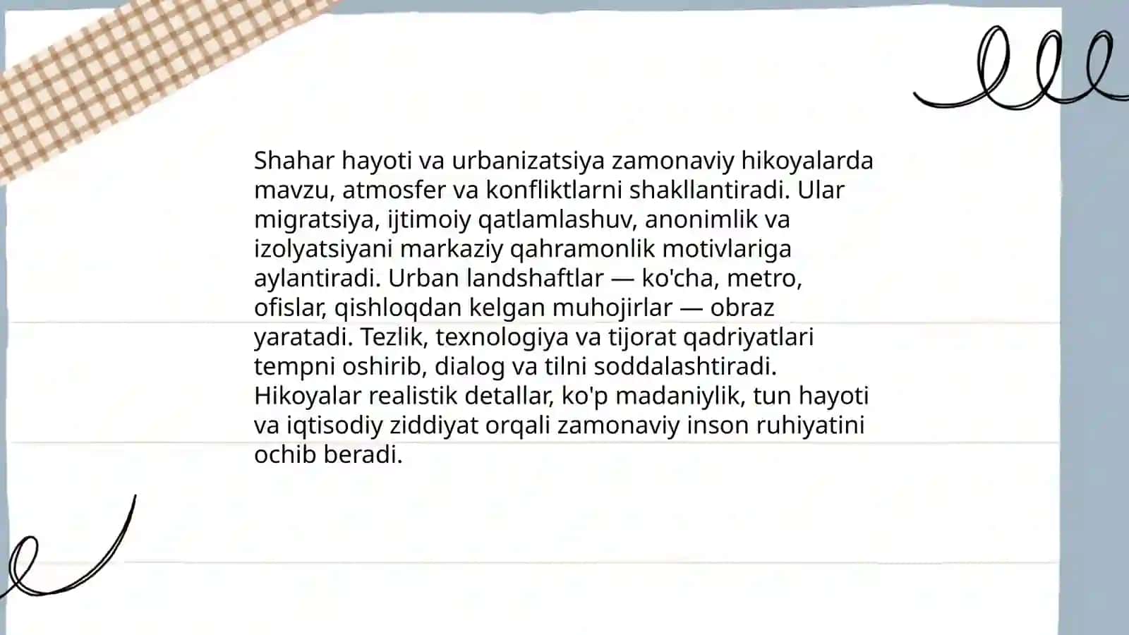 Zamonaviy hikoyalar: asosiy xususiyatlari va tendensiyalari 4