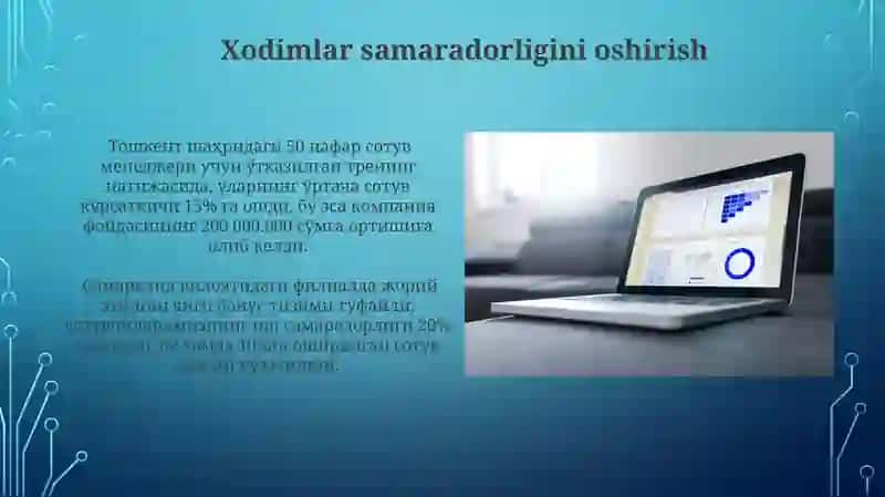 Boshqaruv hisobining sotish faoliyati 4