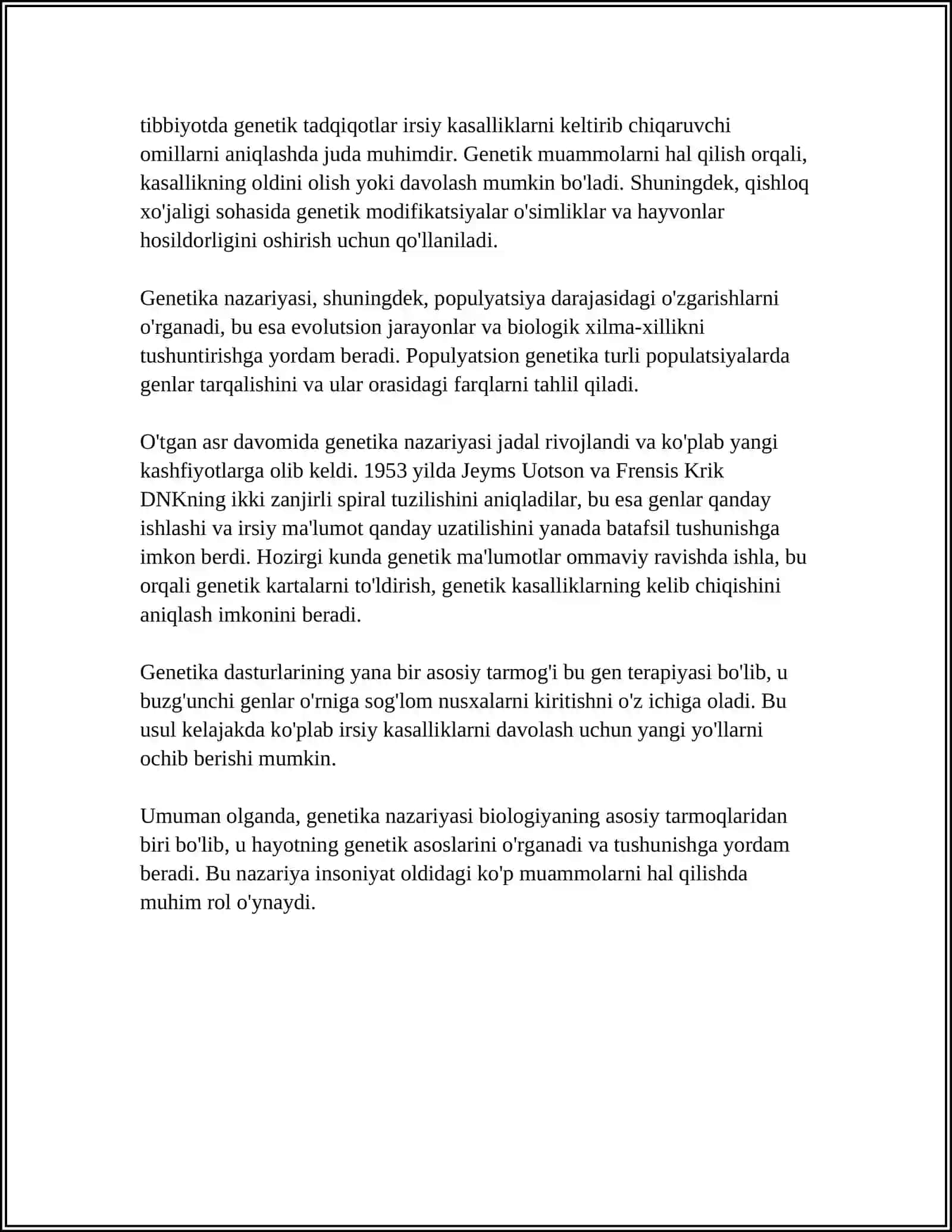ODAM GENETIKASI VA UNI OʻRGANISH USULLARI 4