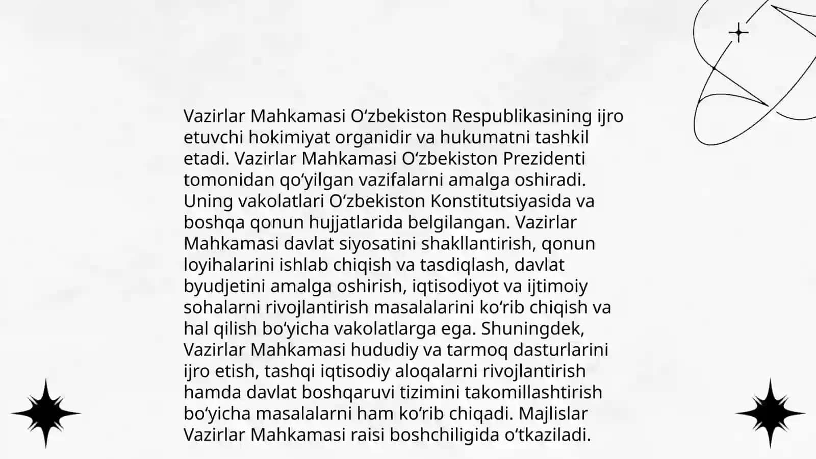 O'zbekiston Respublikasi Vazirlar Mahkamasi 4