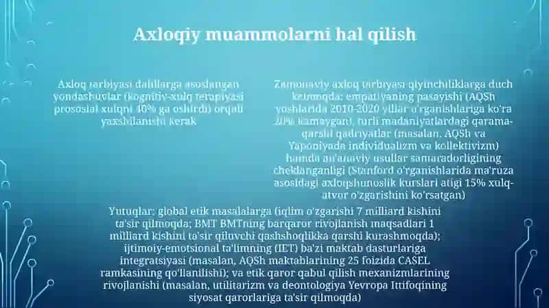 Zamonaviy axloq tarbiyasi 4