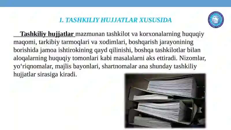 DAVLAT TILIDA ISH YURITISH HUJJATLAR REJA 4