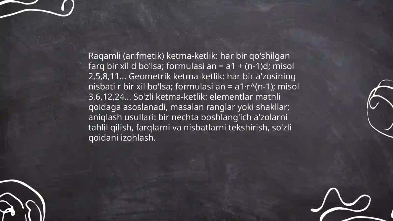 Mantiqiy ketma-ketlikni tuzish 4