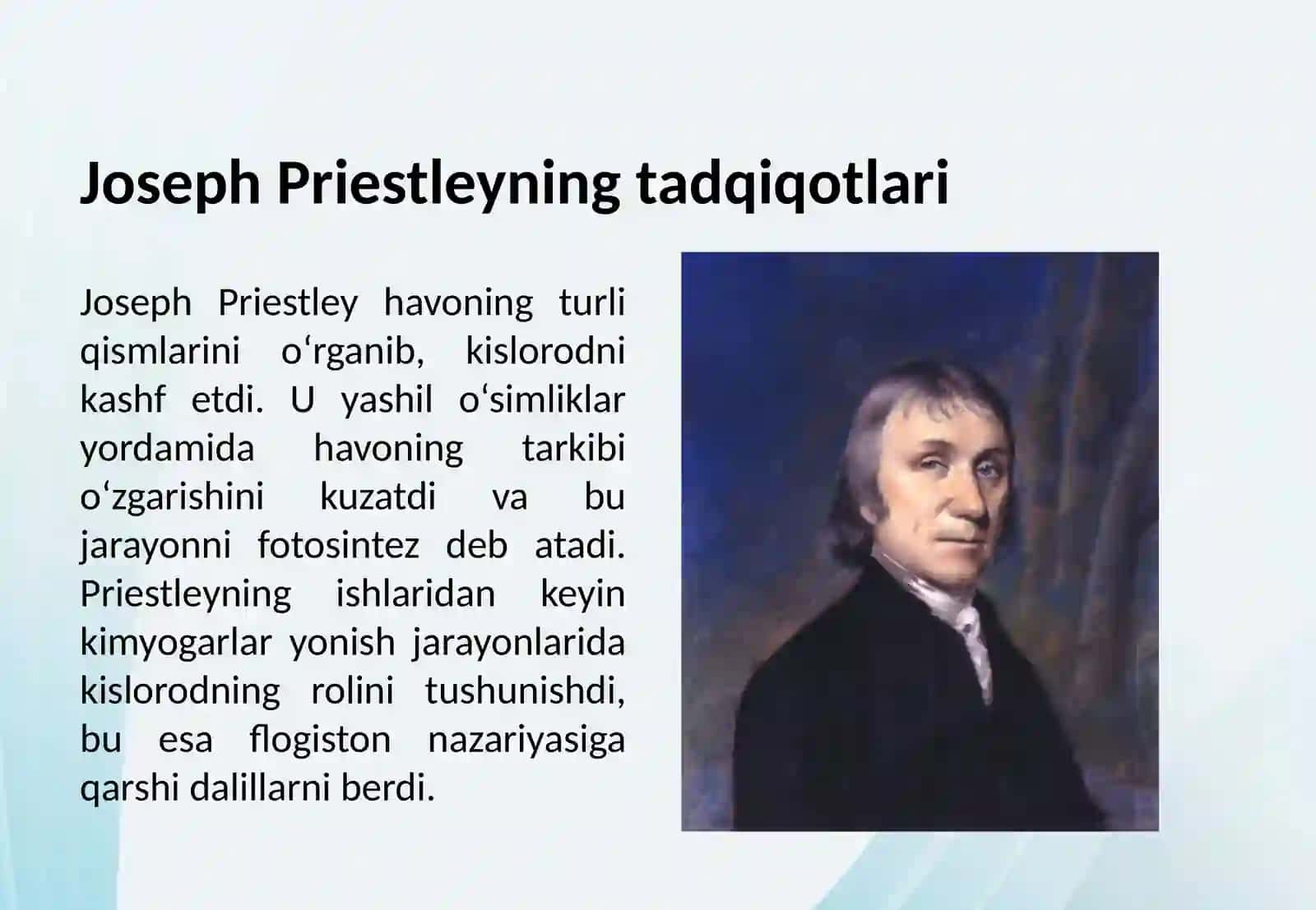 Kavendish, Pristli va Sheele kashfiyotlari 4