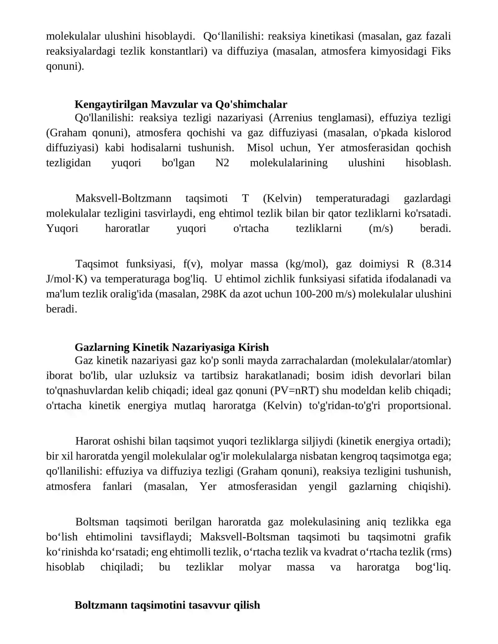 Molekulalar rang tezligi 4