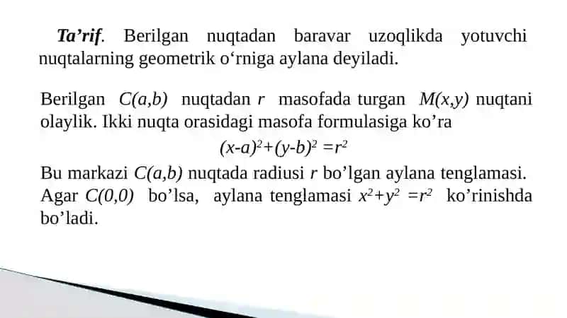 Ikkinchi tartibli egri chiziqlar 4