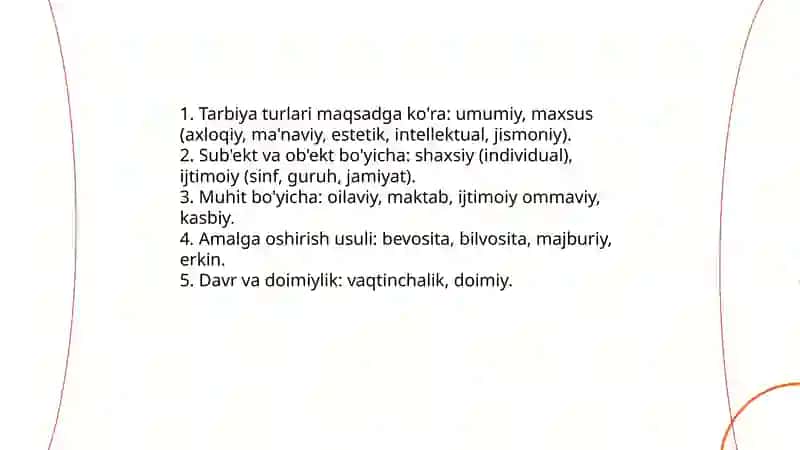 Tarbiya va uning turlari 4