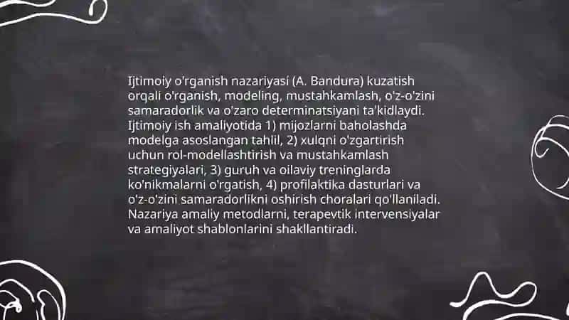 Xulq-atvor nazariyasi 4