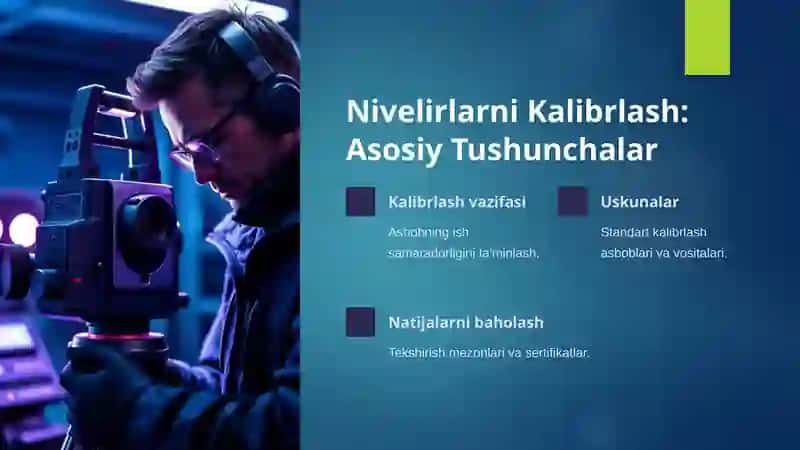 Nivelir o'lchash vositalarini qiyoslash va kalibrlash 4