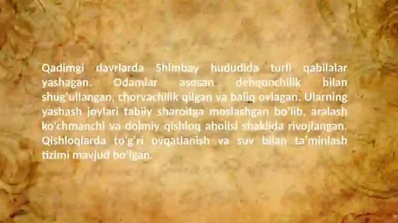 Chimboy tarixi 4
