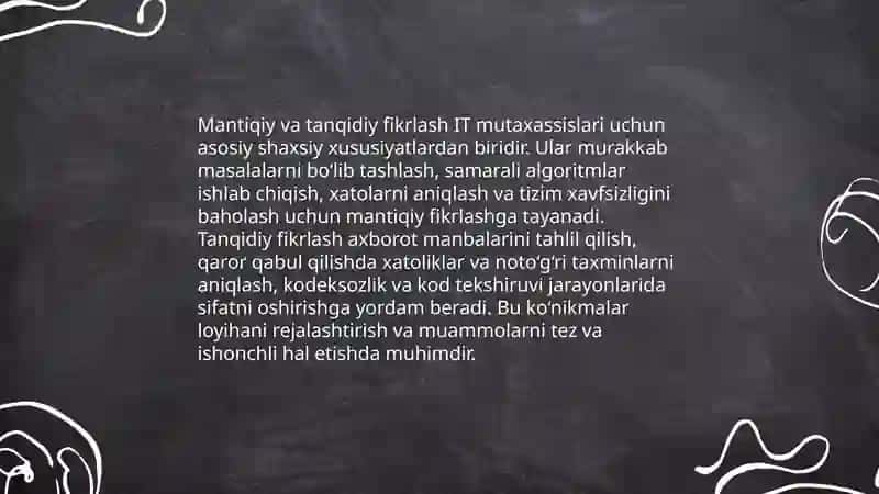 IT mutaxassislarining shaxsiy xususiyatlari 4