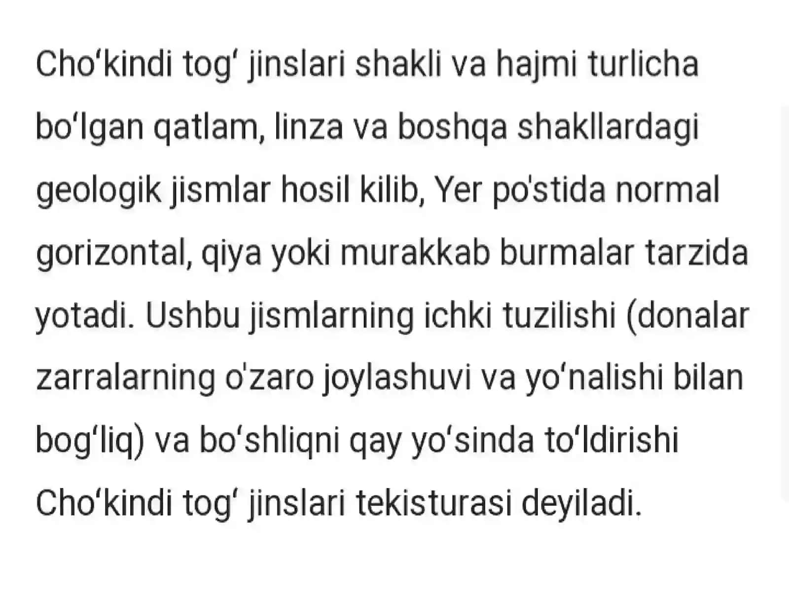 Chõkindi toğ jinslarining tasnifi 4