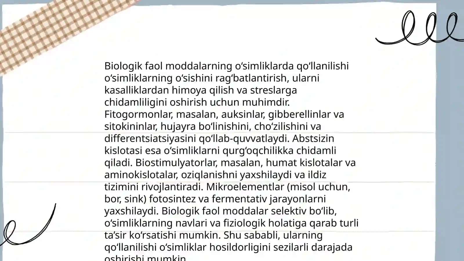 Biologik faol moddalarning qoʻllanilishi 4
