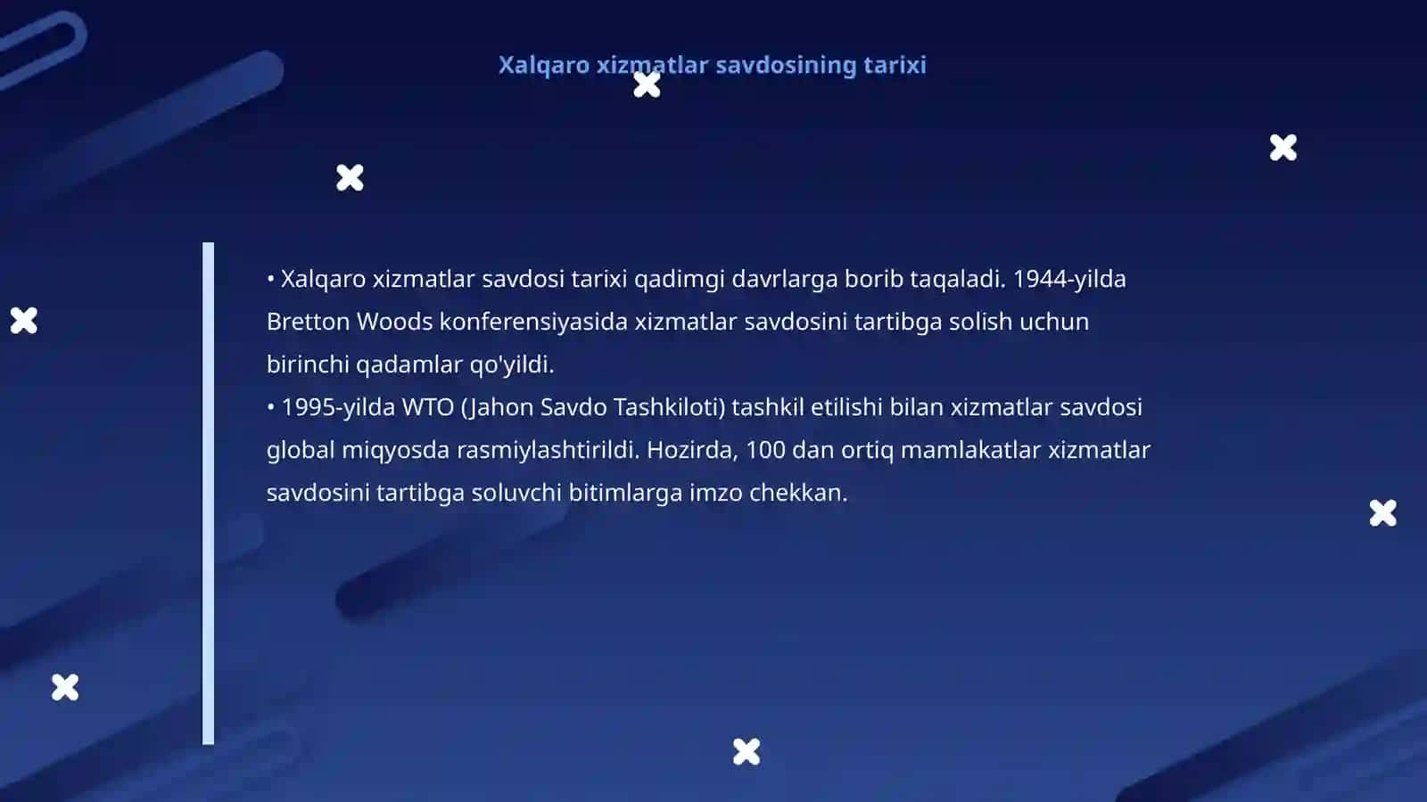 Xalqaro Xizmatlar Savdosi 4