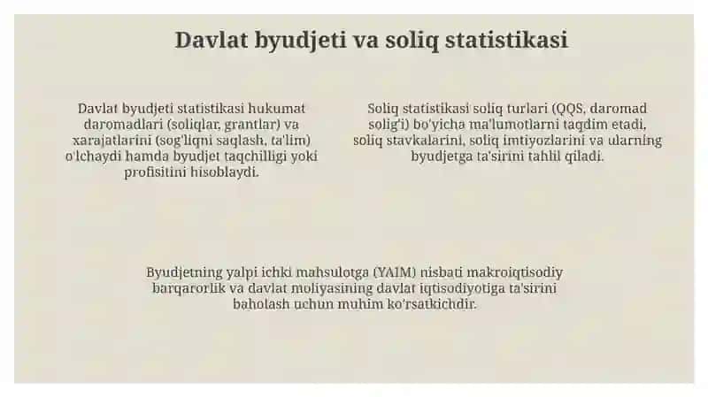 Davlat moliyasi statistikasi 4