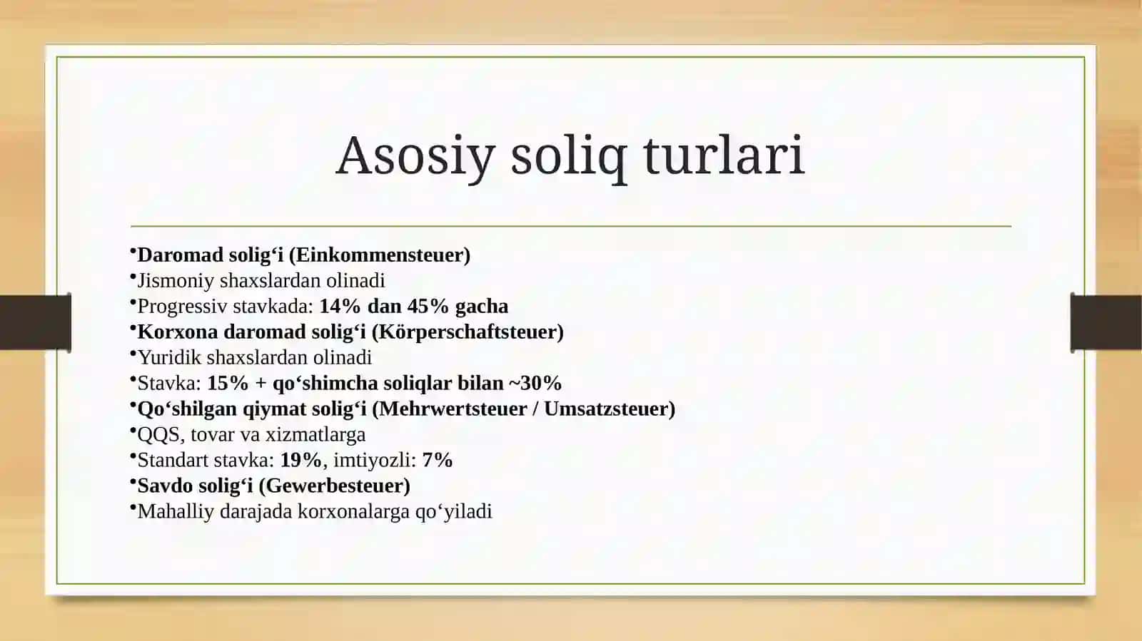 GERMANIYA SOLIQ TIZIMI 4