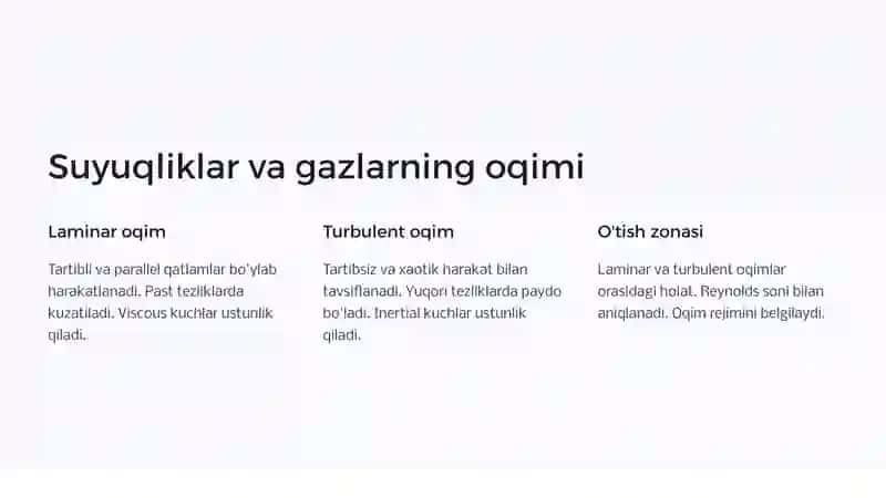 Gidrodinamik jarayonlar 4