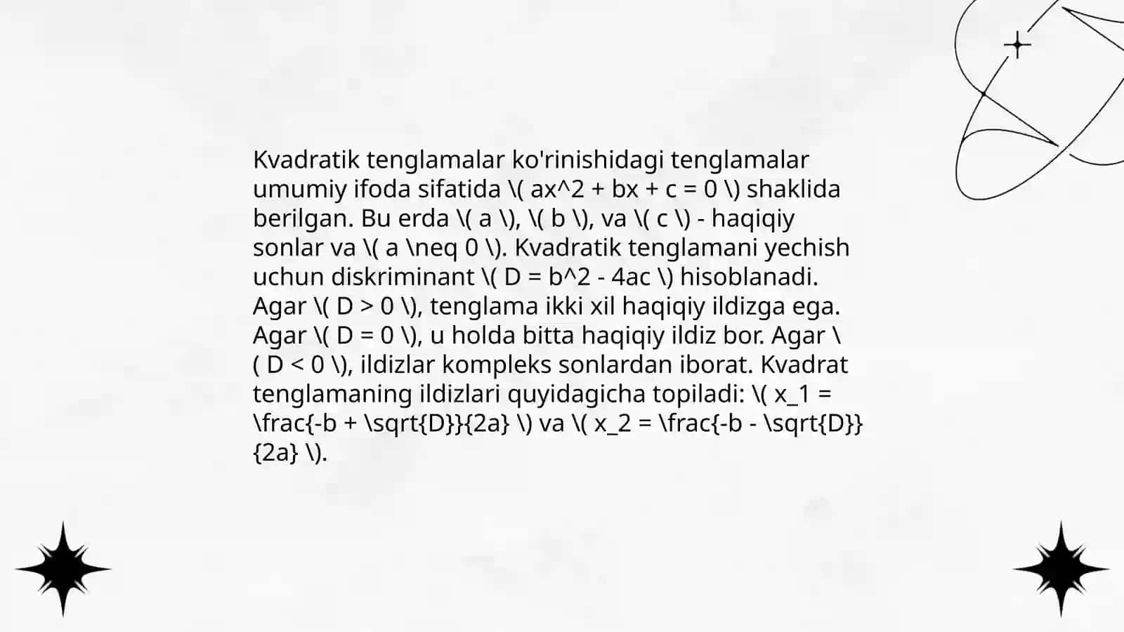 Chiziqli tenglamalar 4