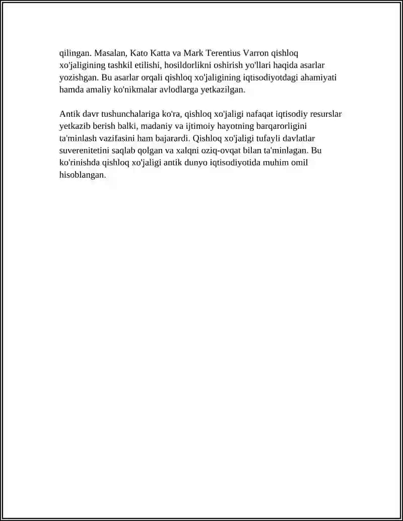 ANTIK DUNYO IQTISODIY QARASHLARI 4