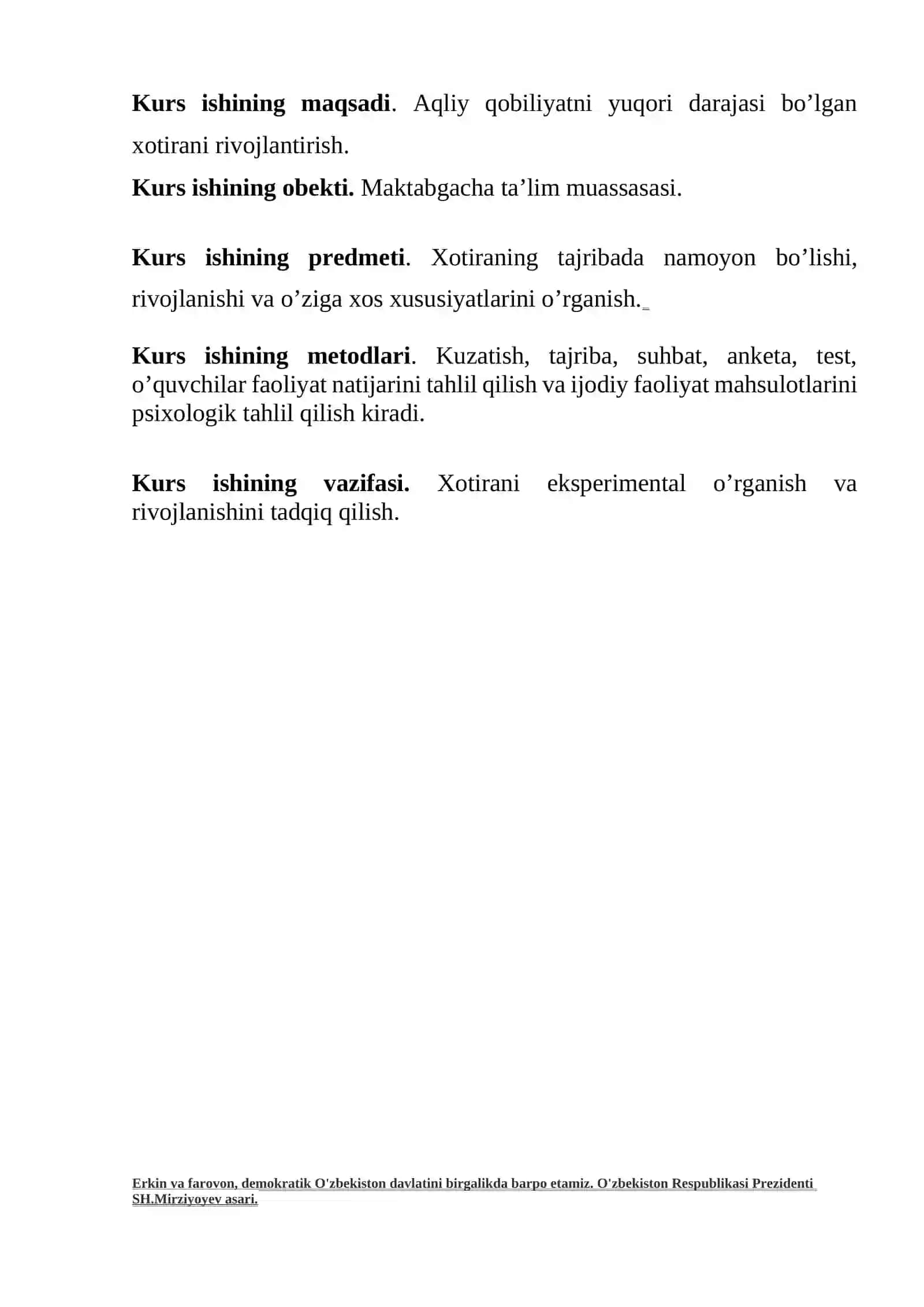 Xotira va tajriba 4