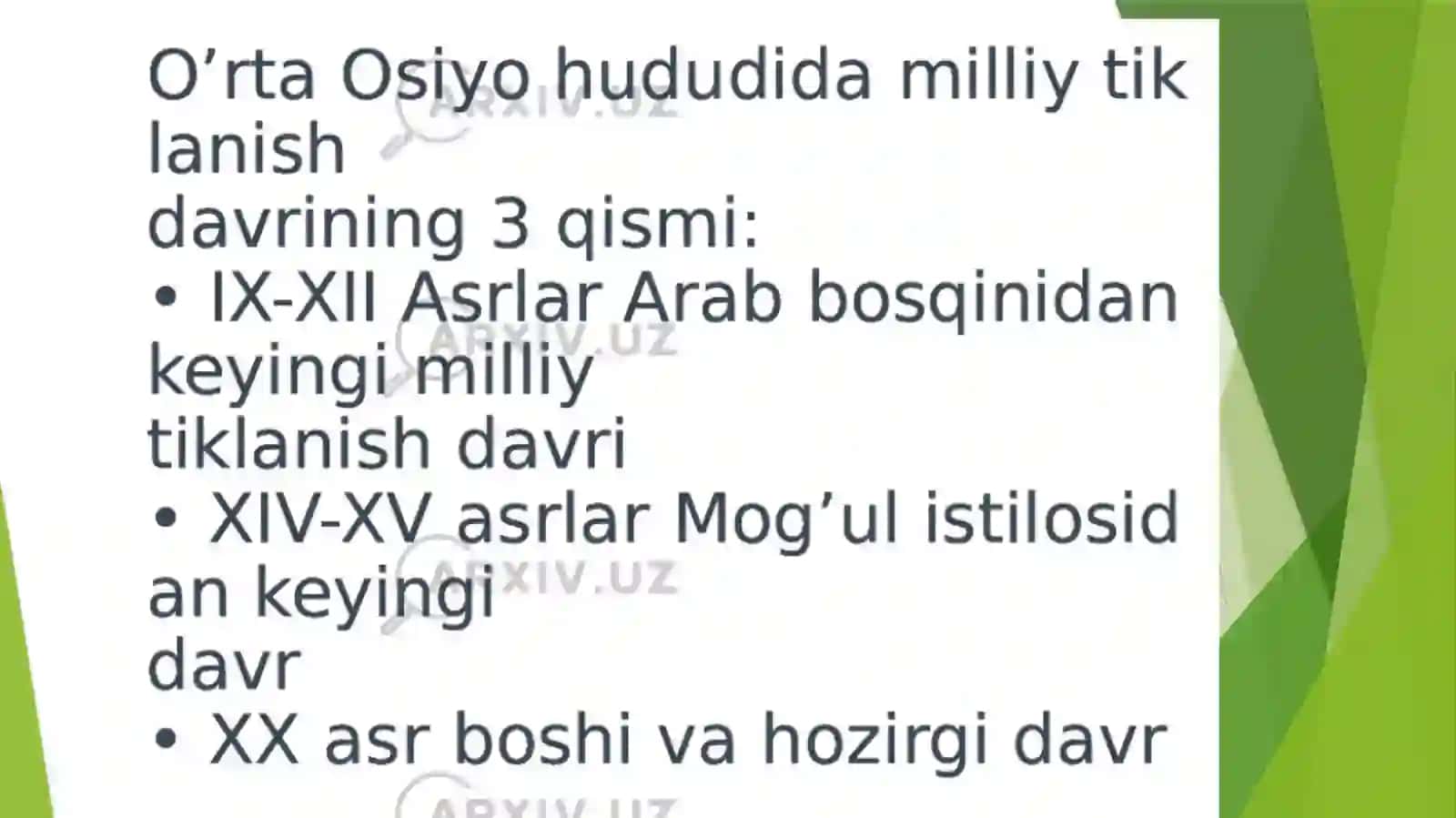 Oʻrta va sharq falsafasi va uygʻonish davri xususiyatlari 4