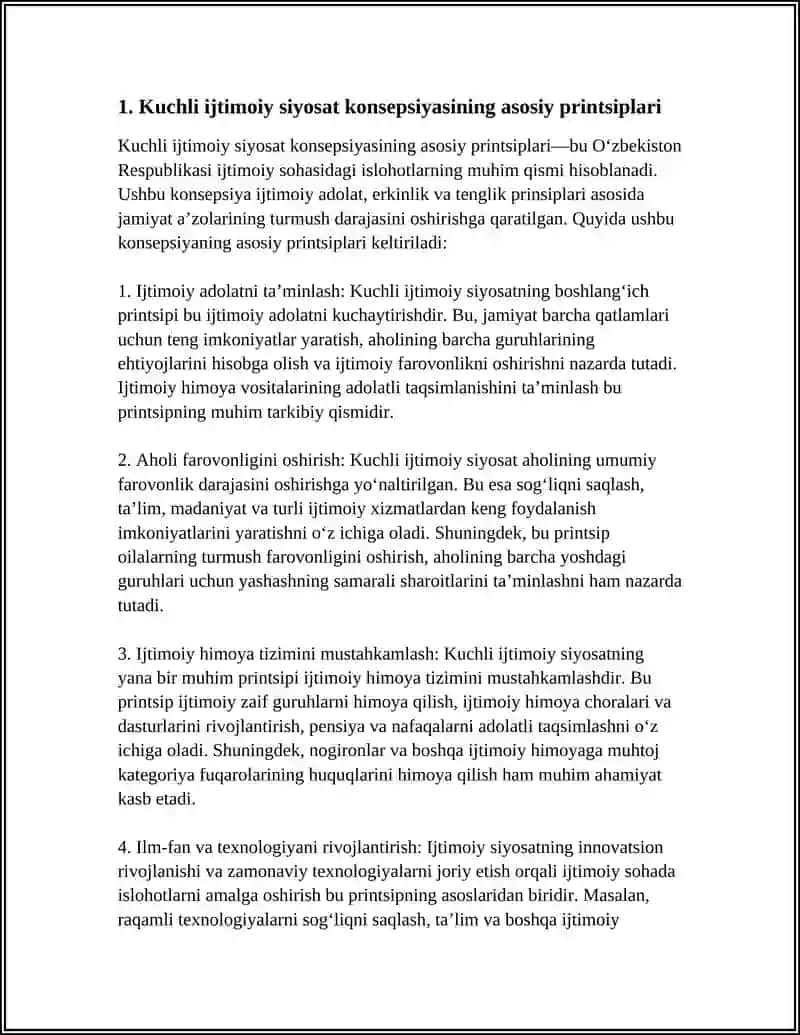 OʻZBEKISTON RESPUBLIKASIDA IJTIMOIY SOHADAGI ISLOHOTLAR 4