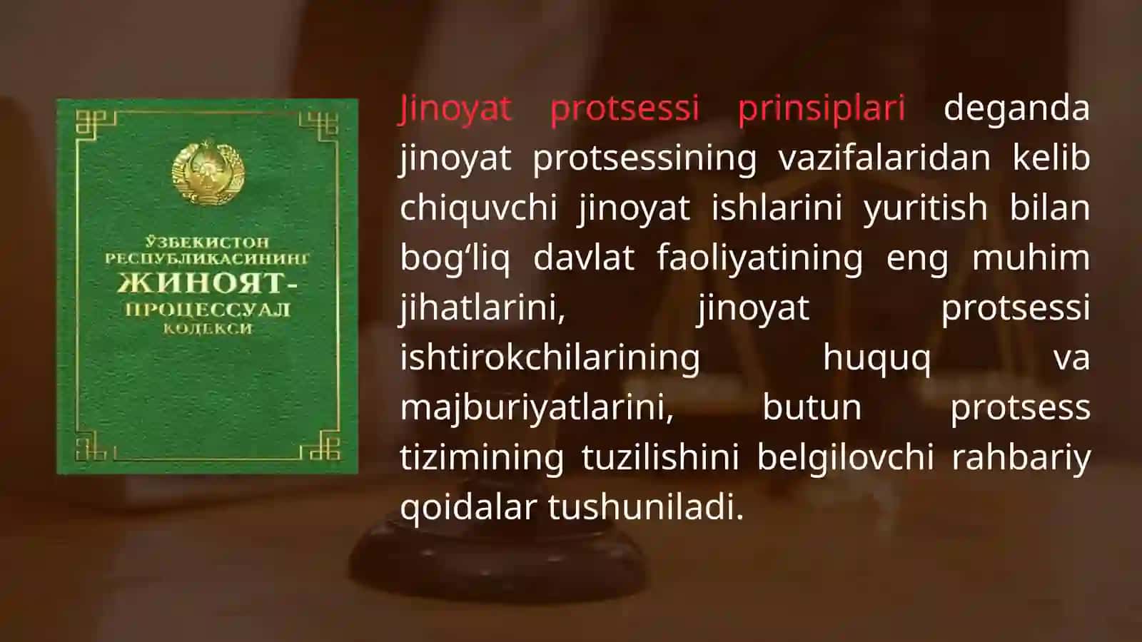 Jinoyat Protessining Prinsiplari 4