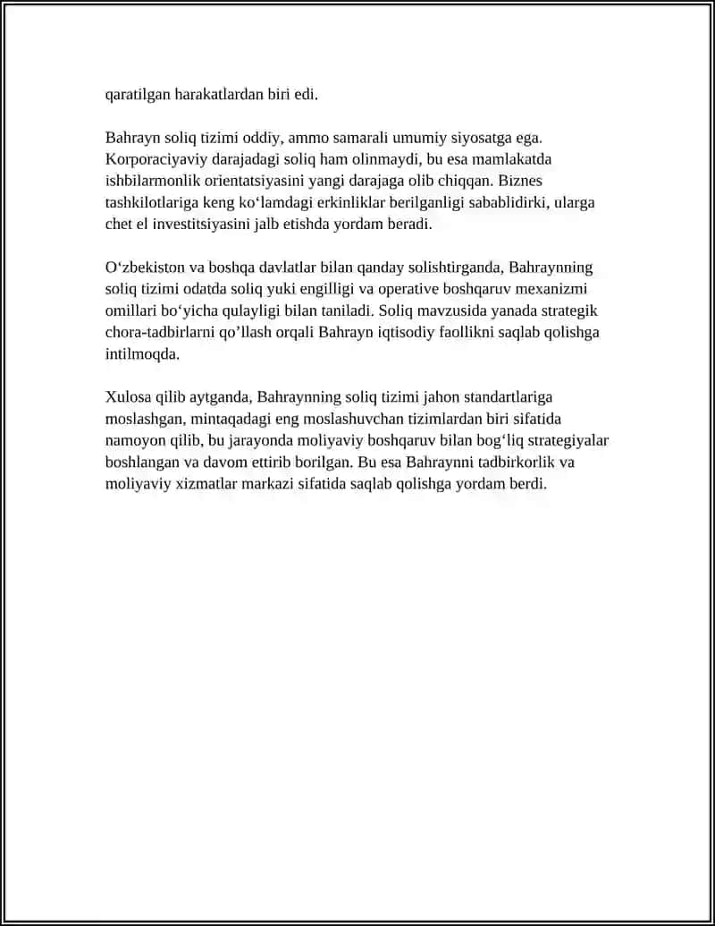 BAHRAYN DAVLATI SOLIQ TIZIMI 4