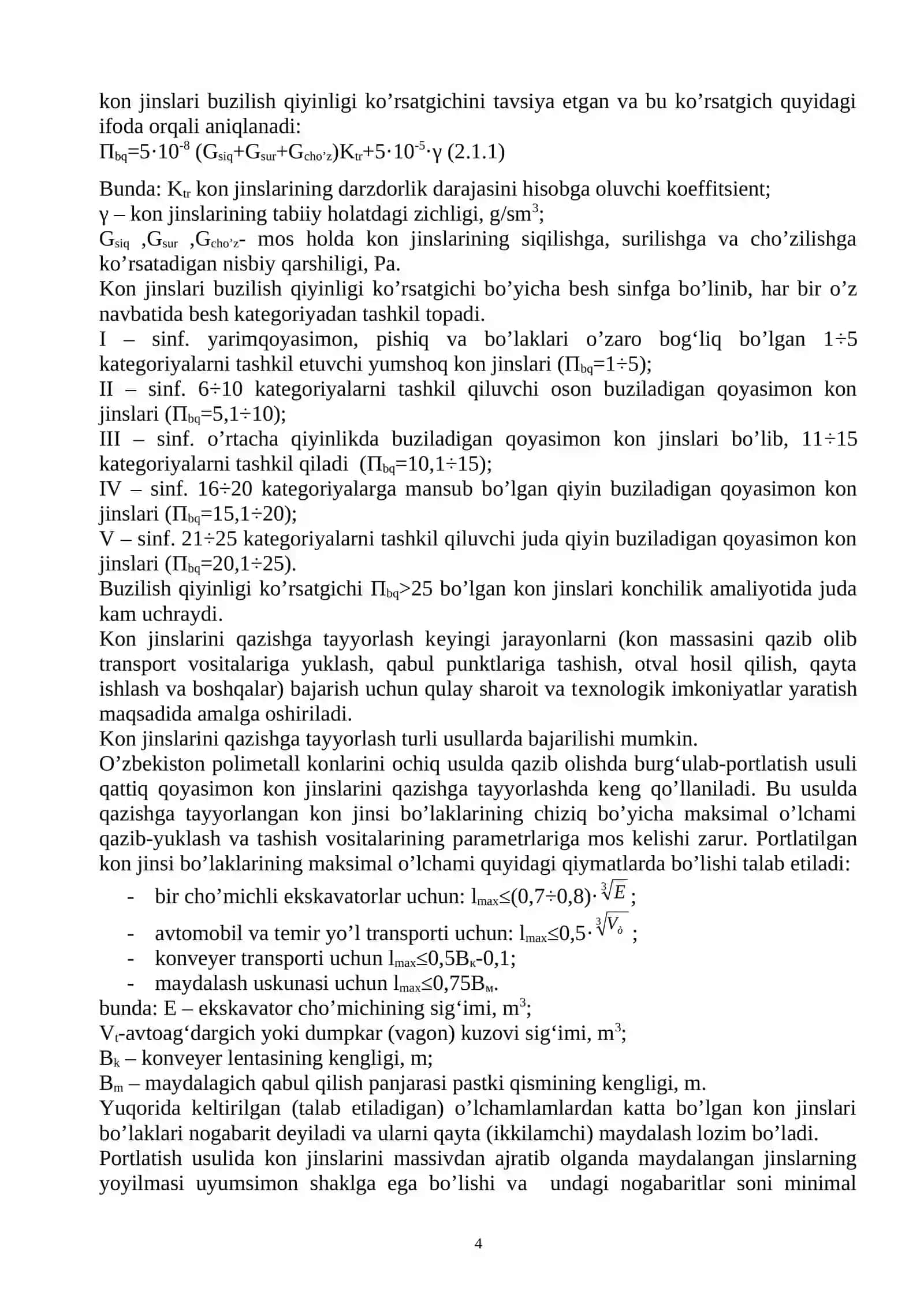 Hisoblash uchun kerakli ma’lumotlar 4