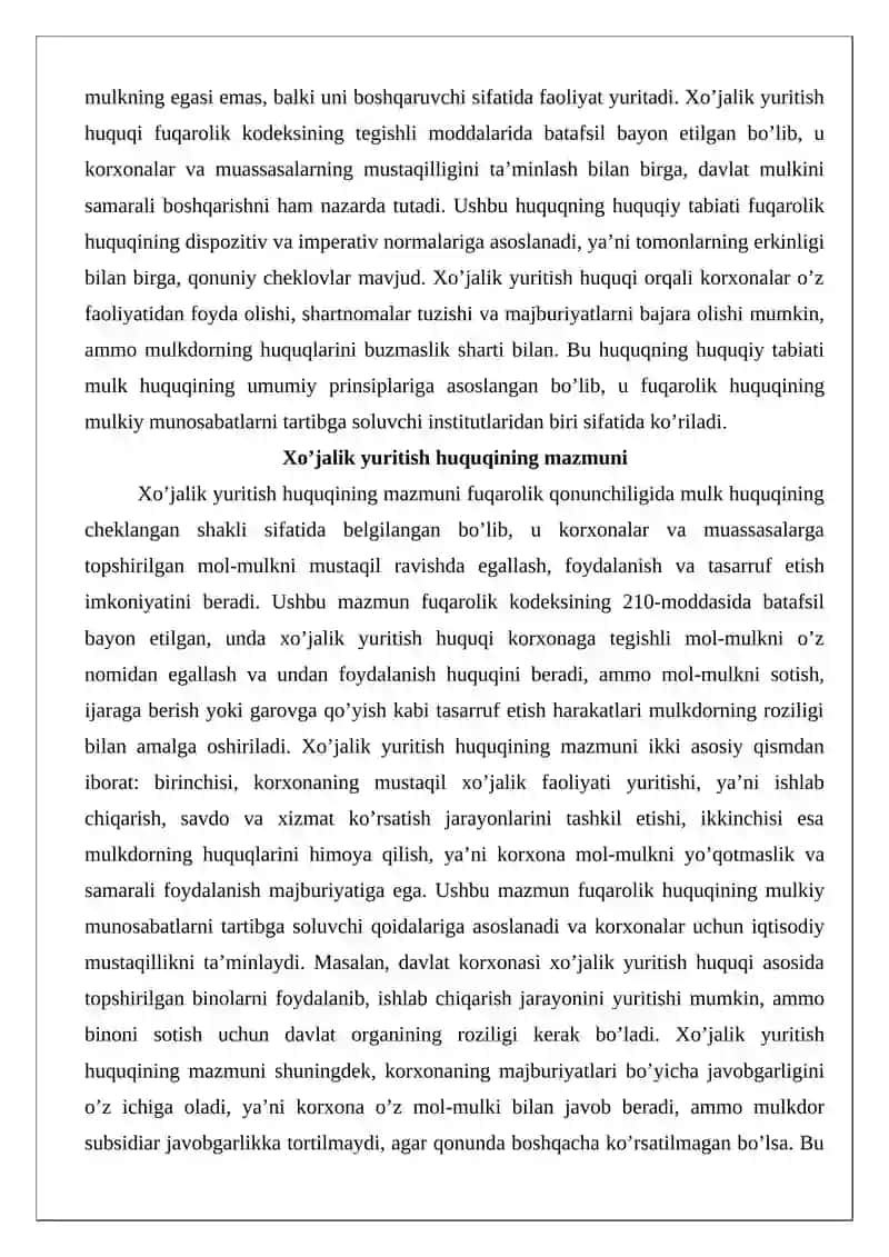 Xo’jalik yuritish huquqi 4