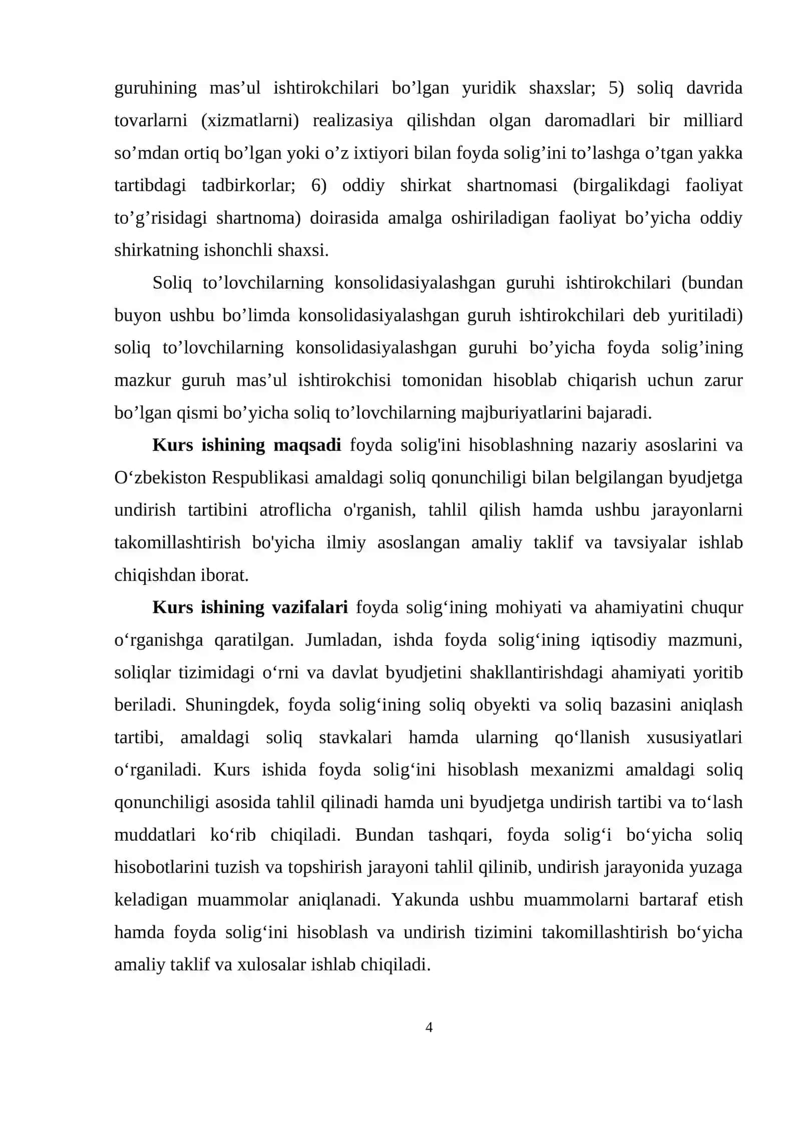 Foyda solig’ini hisoblash va byudjetga undirish tartibi 4