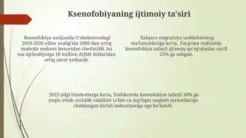 Irqlar irqchilik va ksenefobiya 4