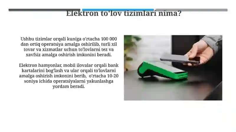Elektron to'lov tizimlari elektron hamyon 4