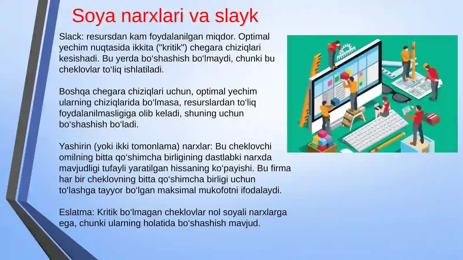 Cheklovchi O'qitish Tahlili 4