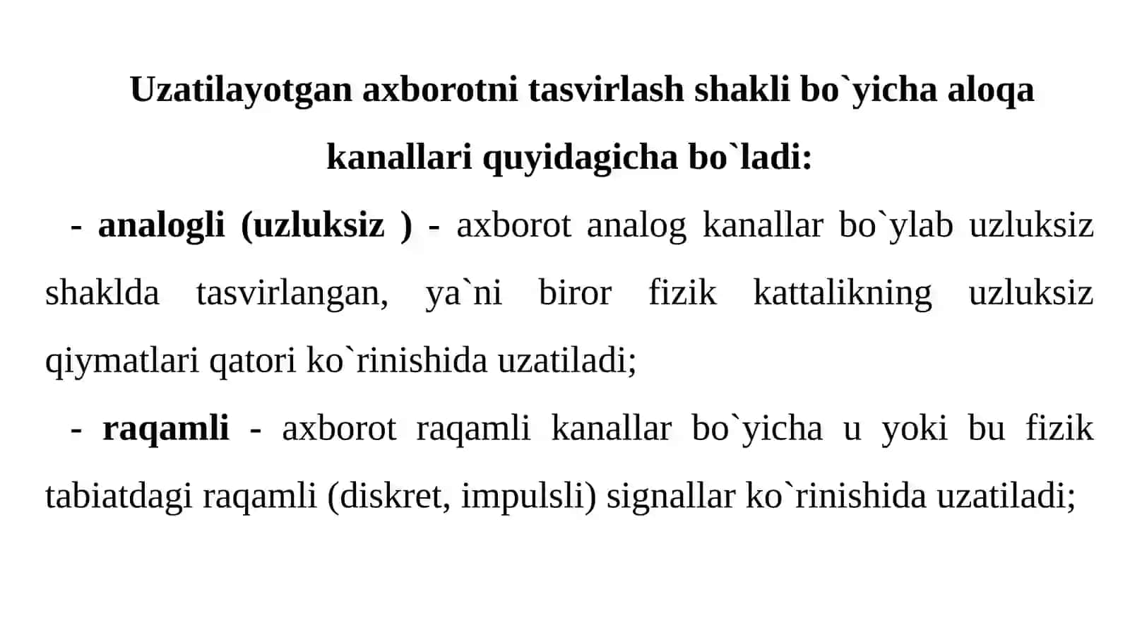 Berilganlarni uzatish usullari 4