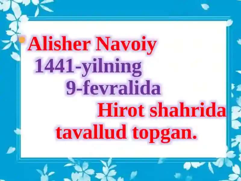 NIZOMIDDIN MIR ALISHER NAVOIY 4