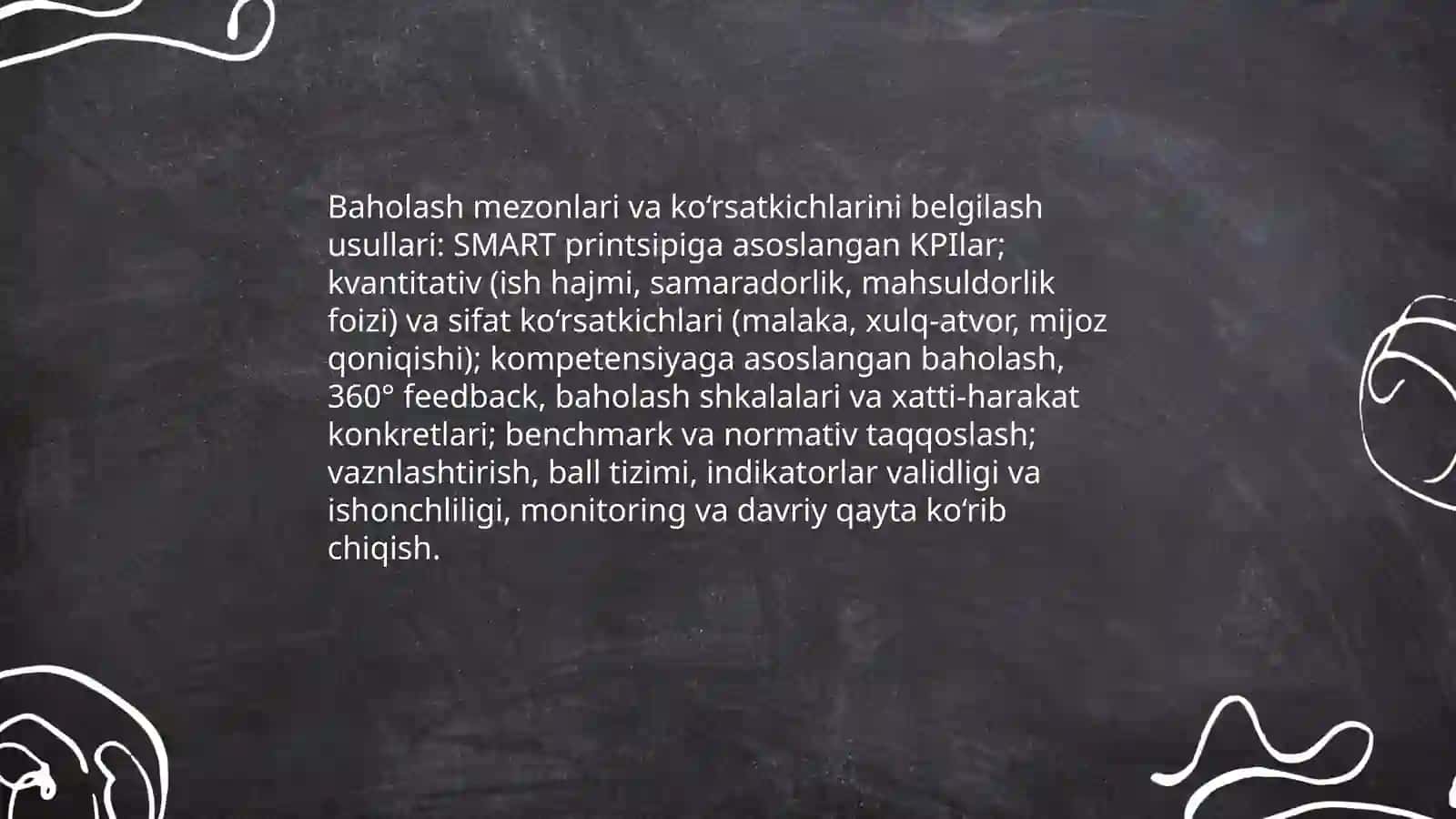 ISH FAOLIYATINING SIFATI VA MIQDORINI BAHOLASH MUAMMOLARI 4