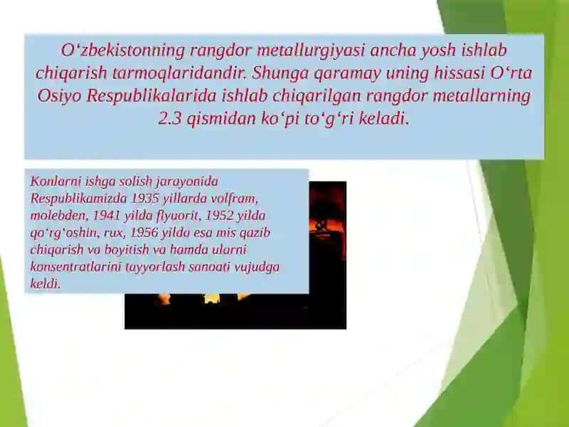 Rangdor va qora metallurgiya 4