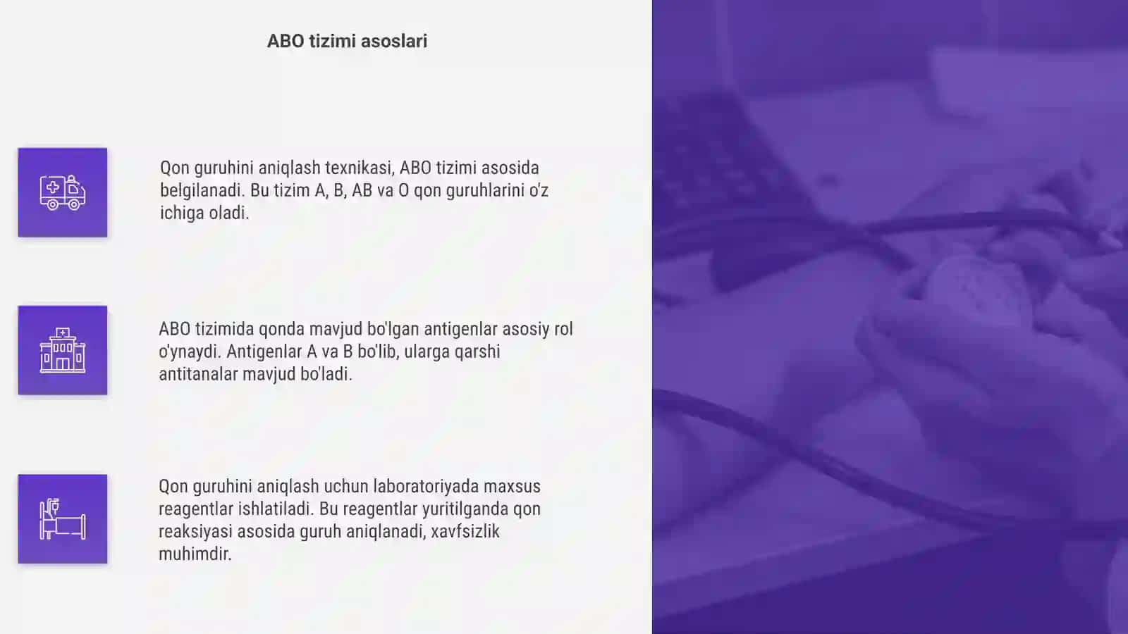 Qon guruhini aniqlash texnikasi 4