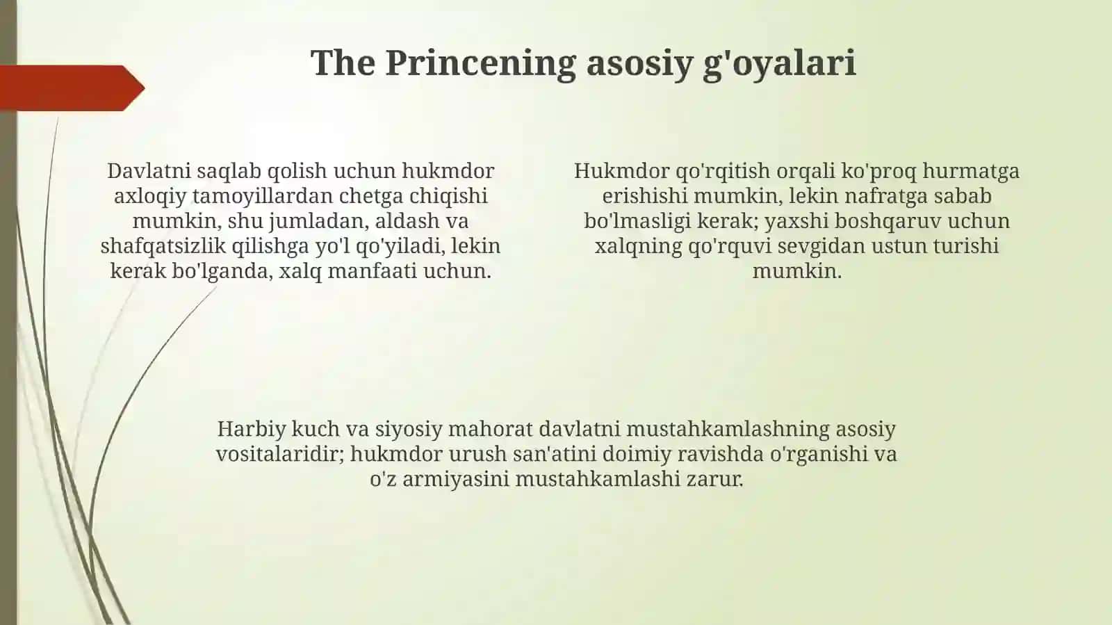 Makiavellining "Xukmdor" asari 4