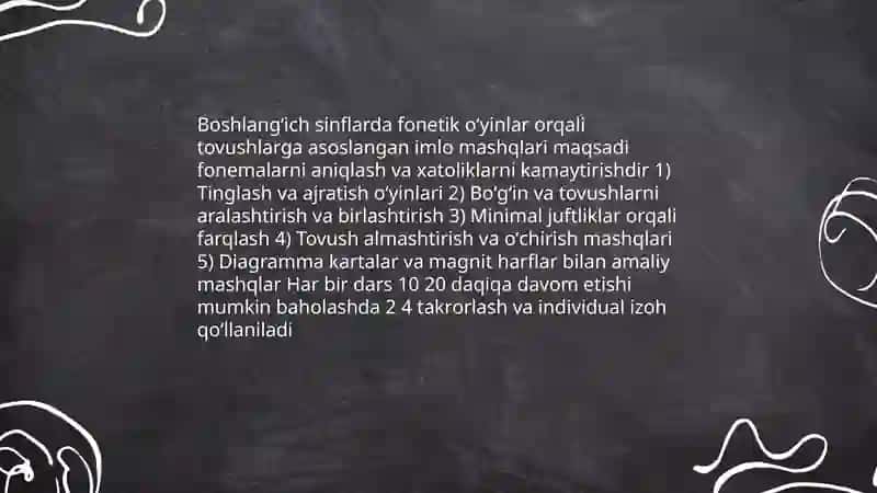 Boshlangʻich ta'limda imloviy savodxonlik bo'yi 4