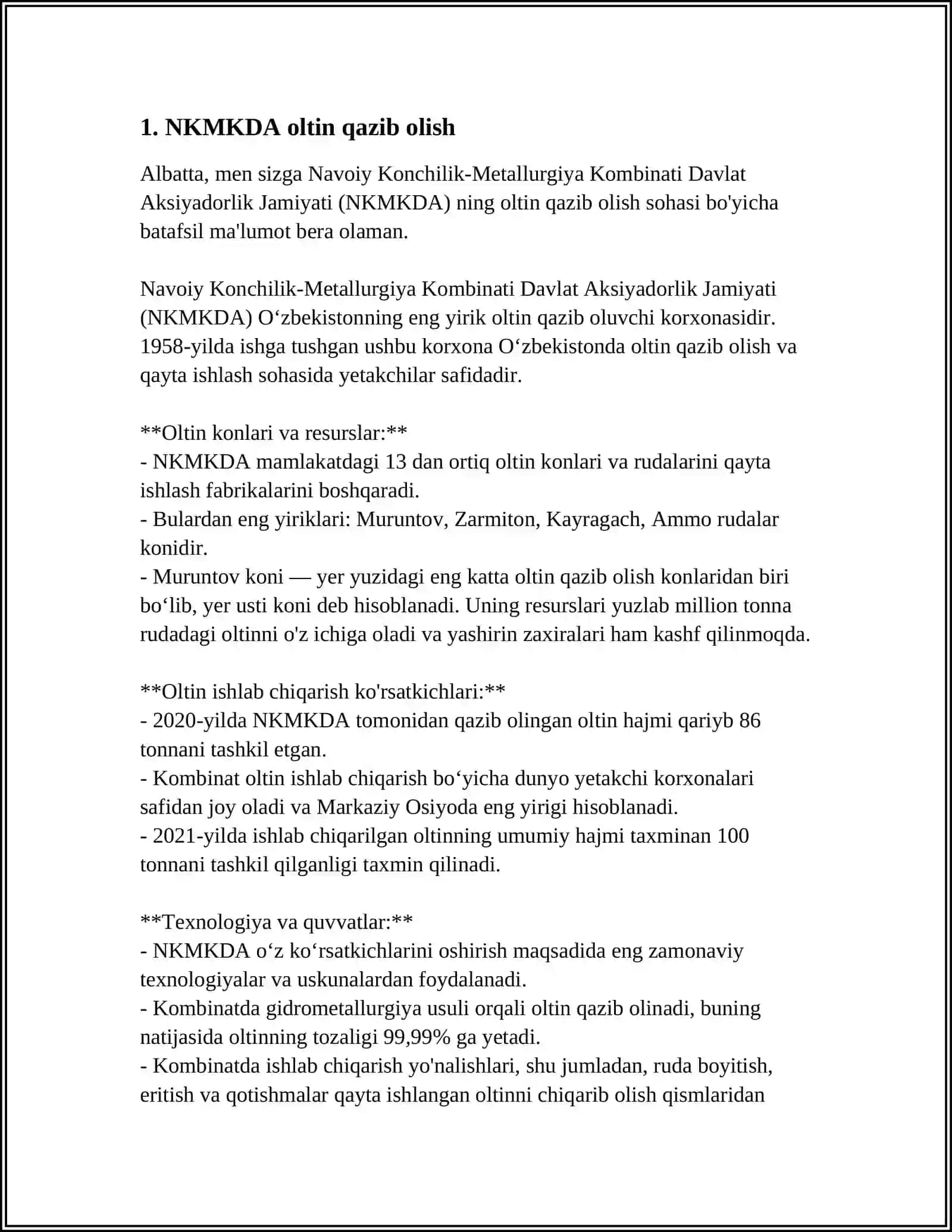 NKMKDA Oltin Qazib Olish 4