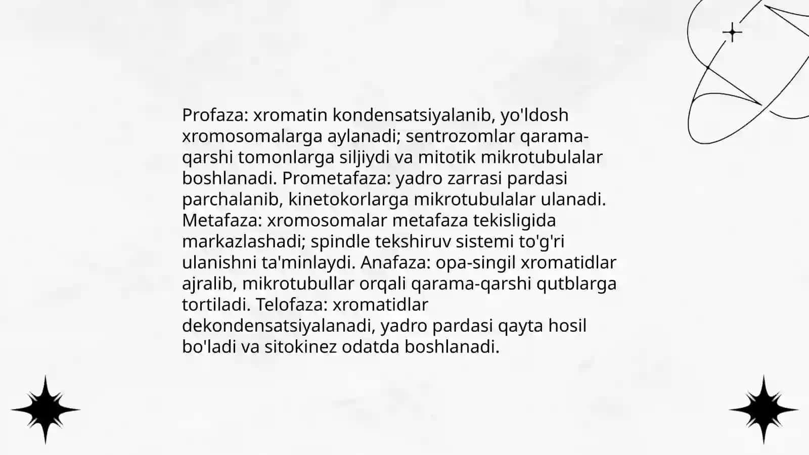 Hujayralarning mitotik hayot sikli 4
