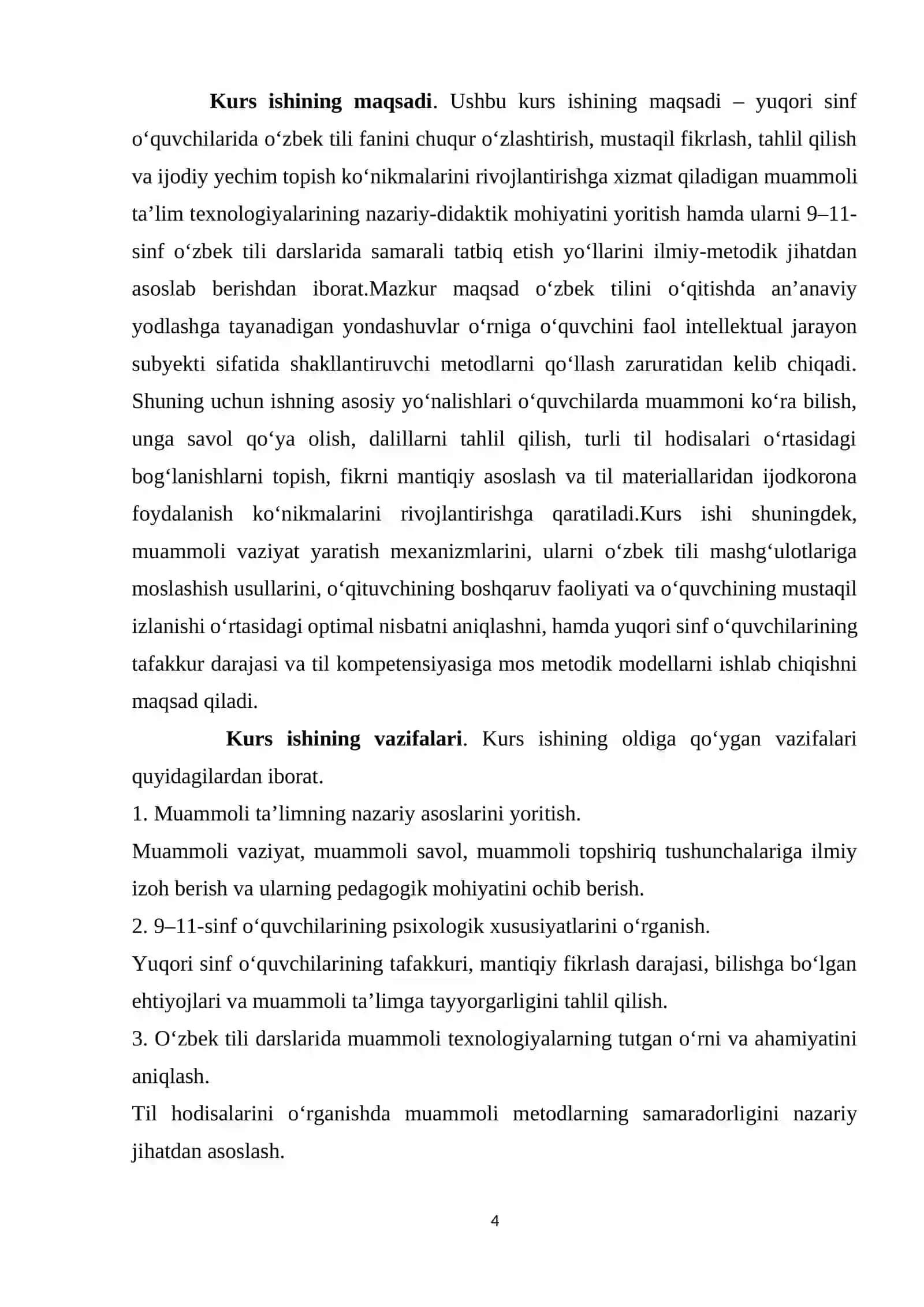 O'zbek tili va umi o'qitish metodikasi 4