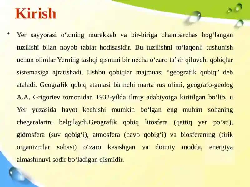 Geografik Qobiq va uning Tuzilishi 4