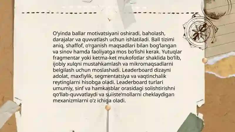 Gamifikatsiya: Ta’limda o‘yin elementlaridan foydalanish 4